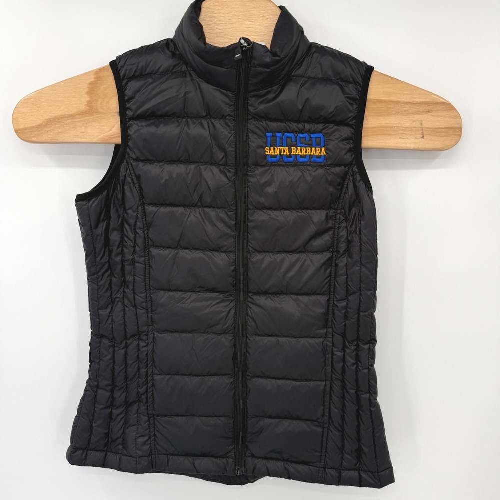32 Degrees Heat Vest Men S Black UCSB Santa Barbara Packable Down Puffer 16700W
